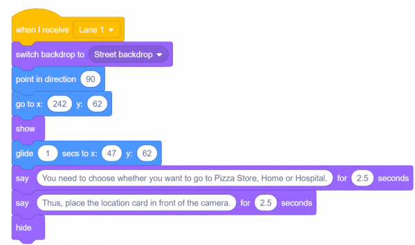 Setting car's location