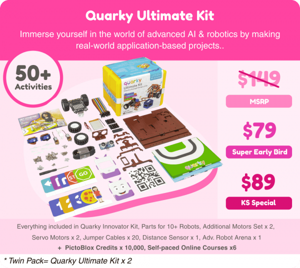 Quarky Ultimate Kit - best AI Robot DIY kit
