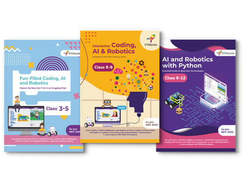 Artificial Intelligence text book for CBSE and ICSE class 3 to 12 subject code 417, 843 and ICSE Subject Code 66