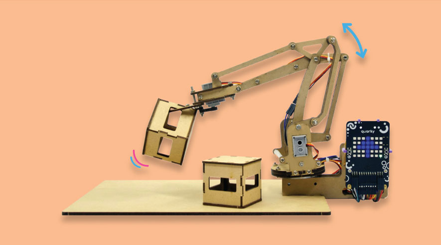 A Robotic Arm Image to understand the industrial robotics concept with the fundamentals of electromechanics