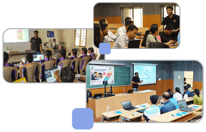 Image of Assam Teachers Training on Tinkering Lab conducted in association with Samagra Shikha Assam where 200+ teachers were trained at IIT Guwahati