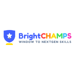 Official Logo of Bright Champs with the tagline Window to Nextgen Skills