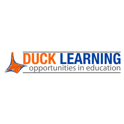 Official Logo of Duck Learning with its tagline opportunities in education