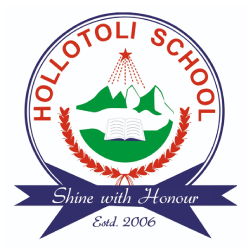 Official Logo of Hollotoli School with its tagline Shine with Honour