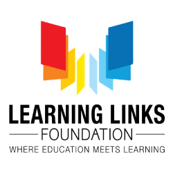 Official Logo of Learning Links Foundation with its tagline where education meets learning