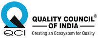 Logo of Quality Council of India with its tagline Creating Ecosystem for Quality