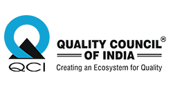 Logo of Quality Council of India with its tagline Creating Ecosystem for Quality